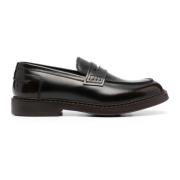 Brun Læder Loafer Slip-On Sko