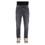 Grå Denim Carrot Fit Jeans