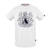 Herre T-shirt Bomuld Solid Farve