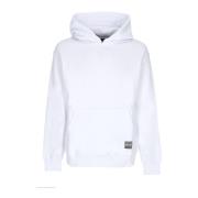 Logo Label Hvid Hoodie