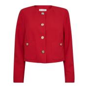 Cropped Cocktail Jacket Blazer 66-Flame