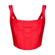 Stropløs Viskose Bustier Top