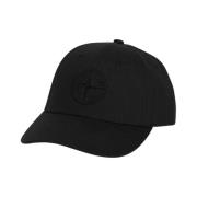 Sort Bomuld Baseball Cap med Logo