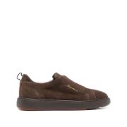 Brun Ruskind Slip-On Sneakers