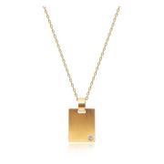 Skyfall Gold Dog Tag Necklace