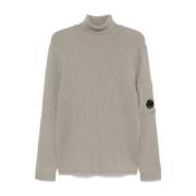 Ribstrik Rullekrave Sweater