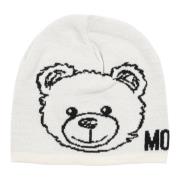 Abstrakt Teddybjørn Beanie med Logo