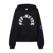 Fodbold Print Bomuld Hoodie