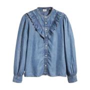 Denim Bluse til Kvinder