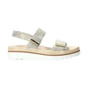 Sporty Sort Platform Sandal til Kvinder