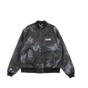 Camo Varsity Bomber Jacket Sort