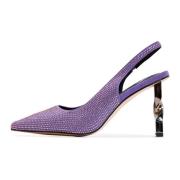 Stiletto High Heeled Pumps - Violet