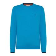 Turkis Dobbelt Ribstrik Sweater