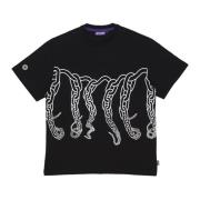 Sort Chain Tee med Octopus Logo