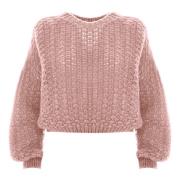 Mohair Uld Cropped Jumper