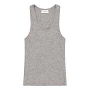 Crew Neck Wool Tank Top