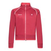 Rød Zip-jakke, Sporty-Chic Stil