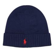 Ribstrikket Vinter Beanie Hat