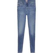 Blå Skinny Jeans med Original Fading