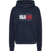 Marineblå Hættetrøje Sweatshirt Stilfuld