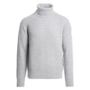 Ribstrik Høj Hals Merino Sweater