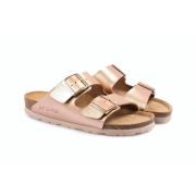 Pink slide sandal med to remme