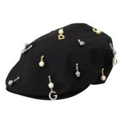 Klassisk Sort Newsboy Hat