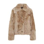 Luksuriøs Faux Fur Shearling Jakke