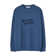 Rundhalset sweater Handwritting stil