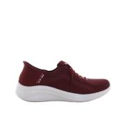 Burgundy Lave Sneakers til Kvinder