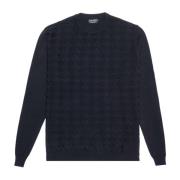 Regular Fit Uld og Bomuld Sweater