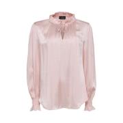 Elegant Pink Silk Blend Bluse