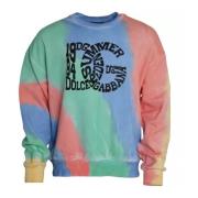 Multifarvet Bomuld Logo Crew Neck Sweater