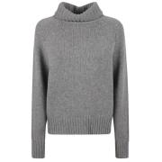 Rullekrave Uld-Kashmir Sweatshirt