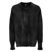 Ribbet Crew Neck Sweaters