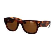 Mega Wayfarer Solbriller Brun Havana