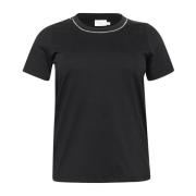 Sort Dyb T-Shirt Top