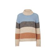 Caterina Sweater - Blå/Grå/Brun Blanding