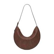 Brun Essential Hobo Taske med Paisley