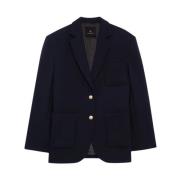 Marineblå Oversize Kinsley Blazer Jakke