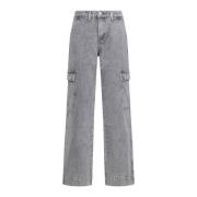 Grå Denim Jeans