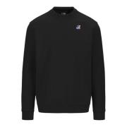 Sort Sweater med Frontlogo