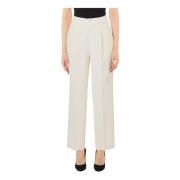 Crepe High Waist Bukser