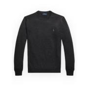 Merino Uld Rund Hals Pullover Slim-Fit