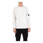 Bomuld crewneck sweatshirt med broderet logo