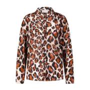 Bluse med Animal-Print, Elegant og alsidig