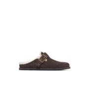 Brun Ruskind Feel Mules Sandaler