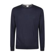 Sea Island Bomuld Rund Hals Tipping Sweater