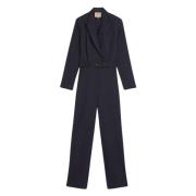 Stilfuld Morris Jumpsuit i Marineblå