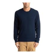 Enkel Sweater med Logo Broderier